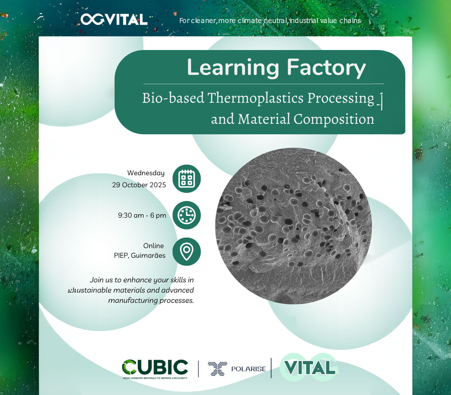 Learning Factory. Bio-based Thermoplastics Processing and Material Composition